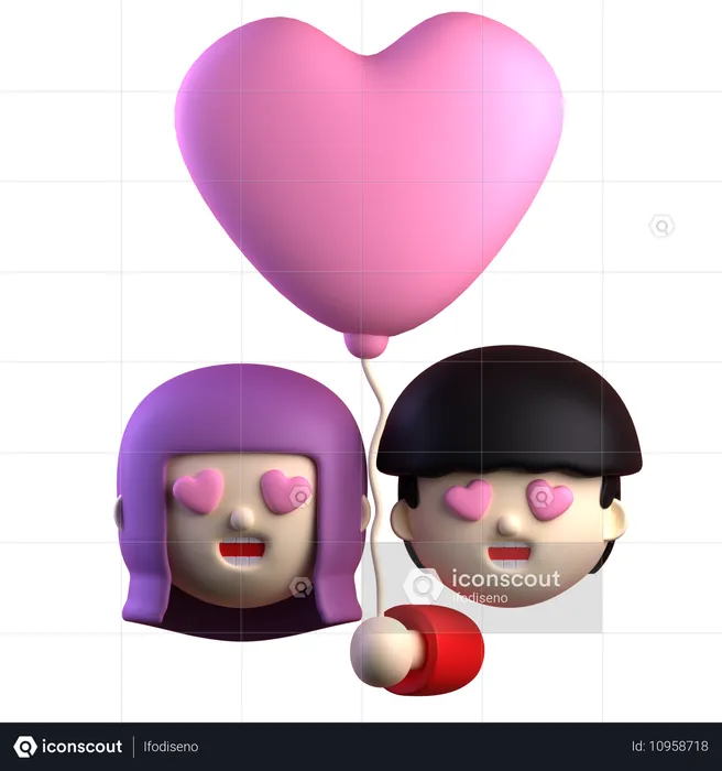 Love Valentine  3D Icon