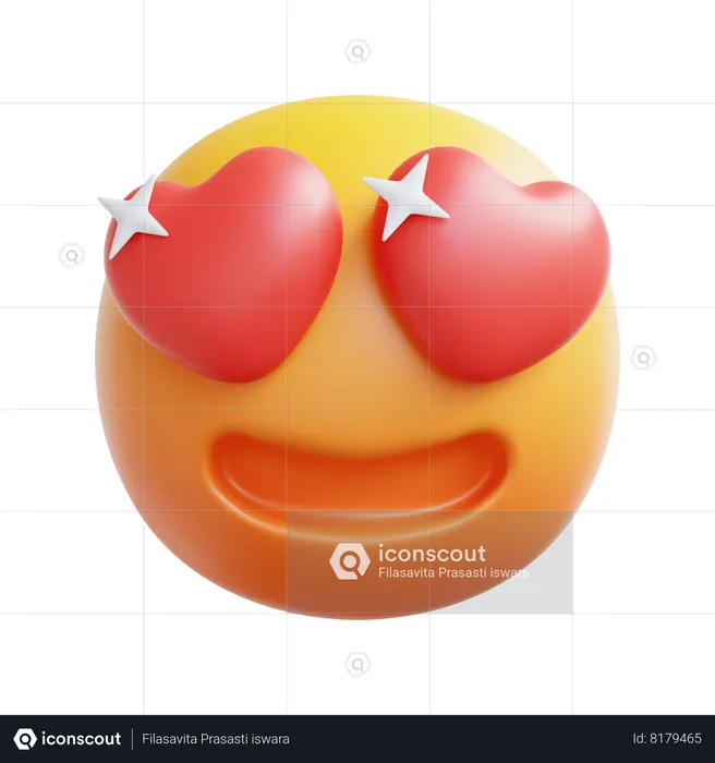 Lovely Face Emoji 3D Icon