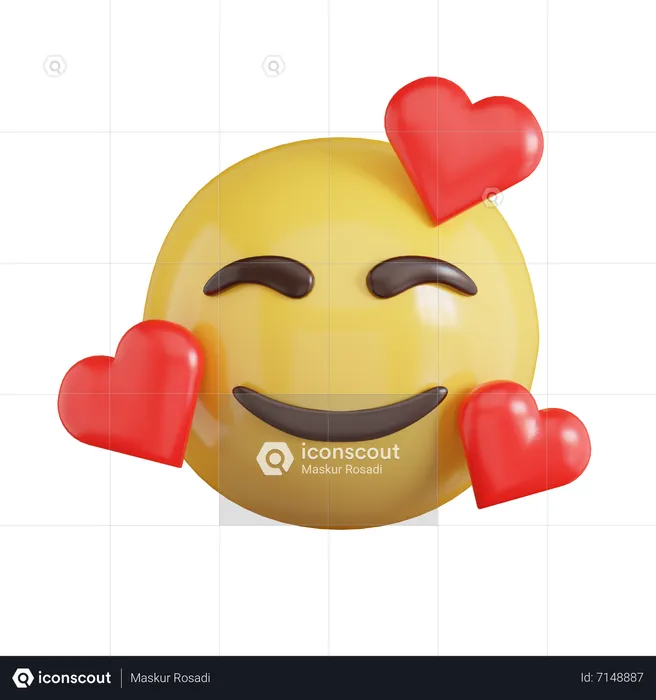 Loving Emoji Emoji 3D Icon