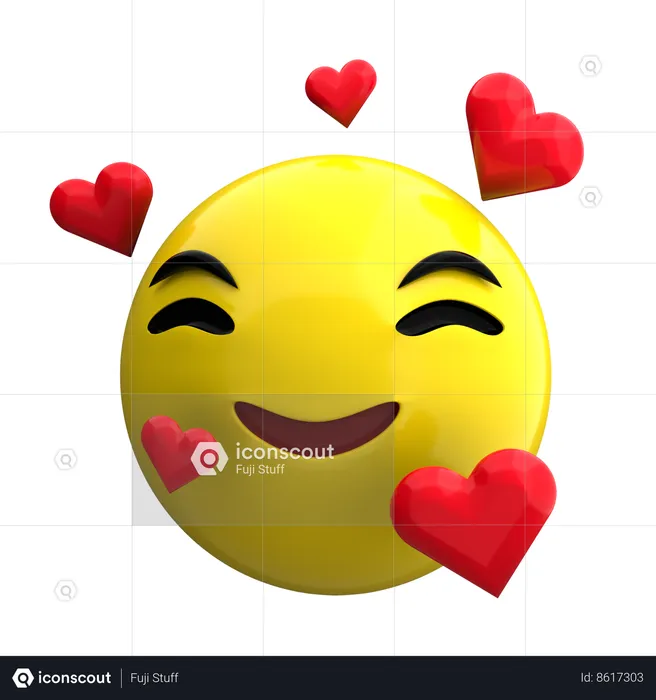 Loving Emoji Emoji 3D Icon