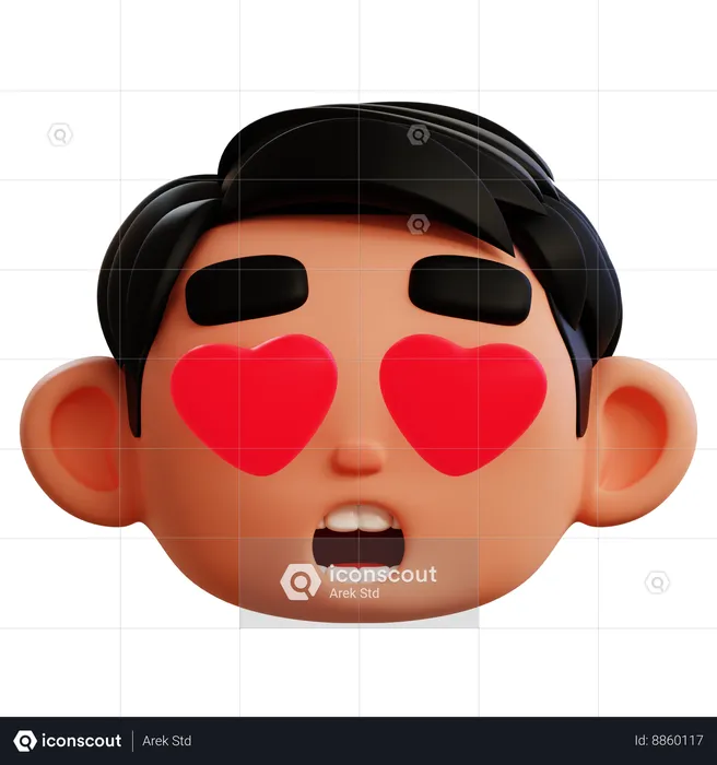 Loving Emoji D Emoji 3D Icon