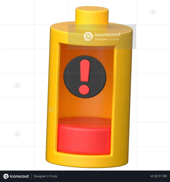 Low Battery  3D Icon