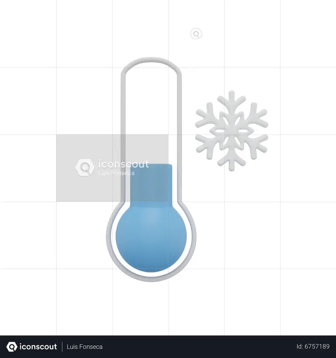 Low Temperature Weather  3D Icon