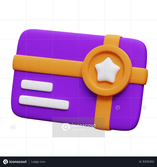 Loyalty Card  3D Icon