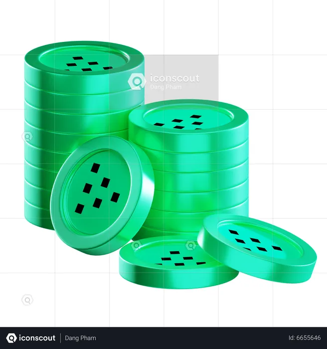 Lpt Coin Stacks  3D Icon