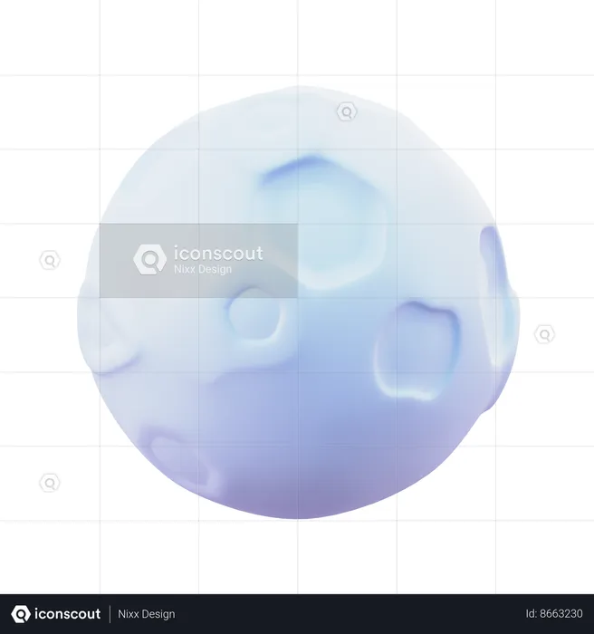 Lua cheia  3D Icon