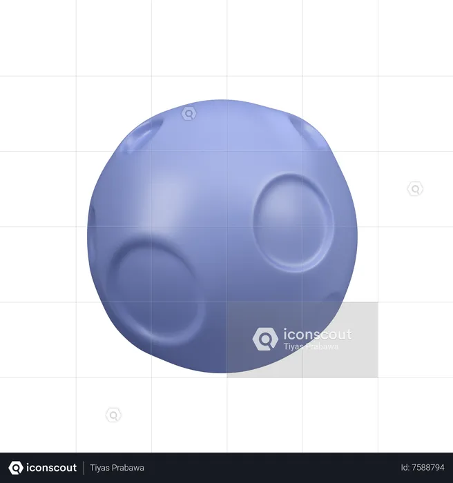 Lua cheia  3D Icon