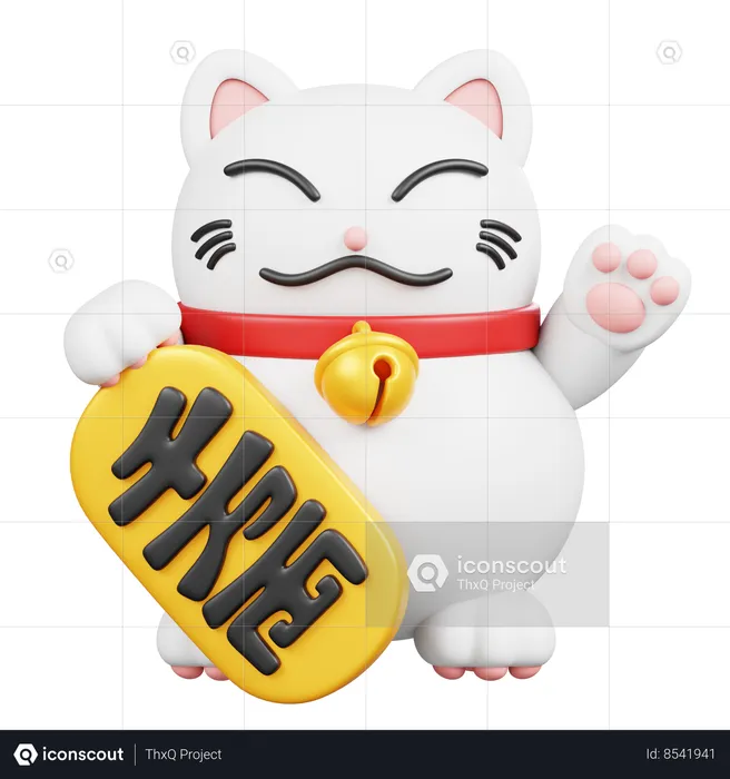 Lucky Cat  3D Icon