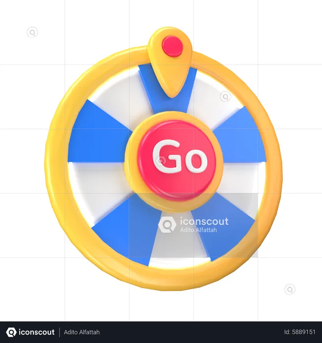 Lucky Wheel  3D Icon