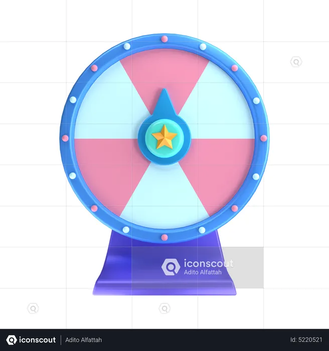 Lucky Wheel  3D Icon