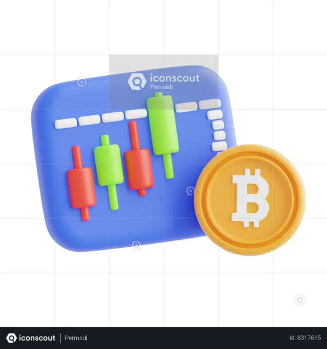 Lucro criptográfico  3D Icon