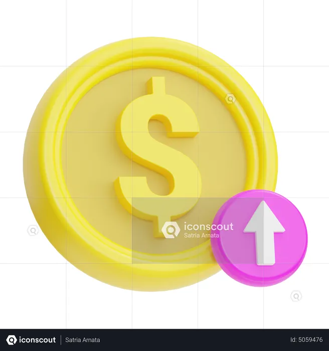 Lucro financeiro  3D Icon