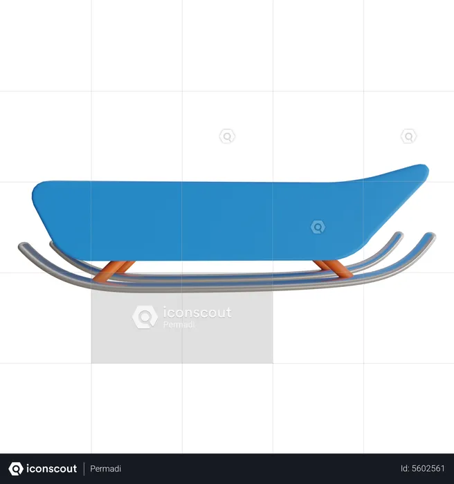 Une luge  3D Icon