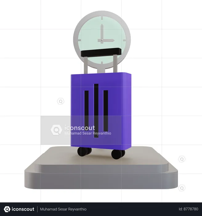 Luggage Scale  3D Icon