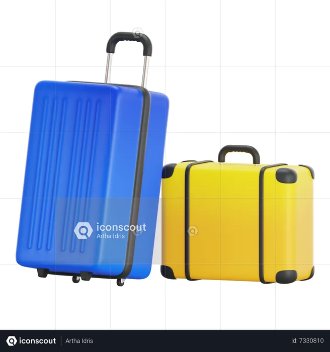 Luggage Suitcase  3D Icon