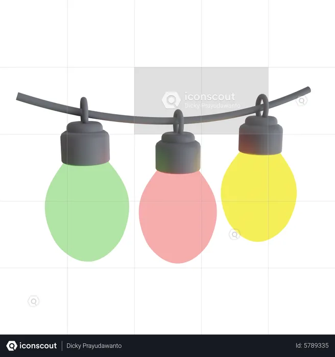 Lumières de Noël  3D Icon