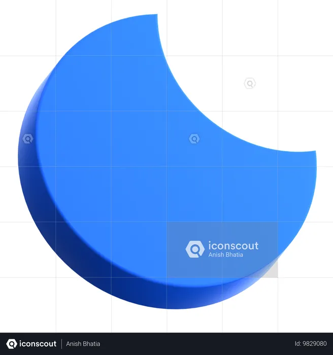 Luna  3D Icon