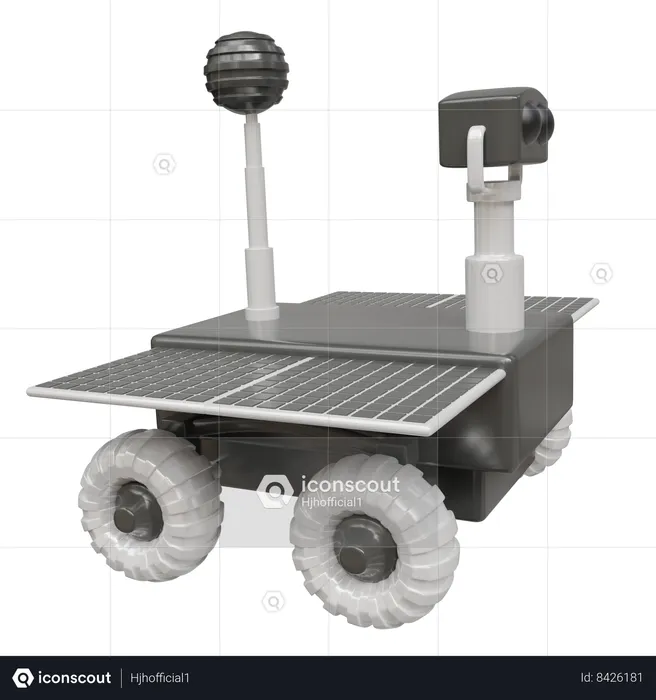 Lunar Rover  3D Icon