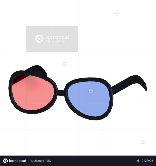 Lunettes 3D  3D Icon