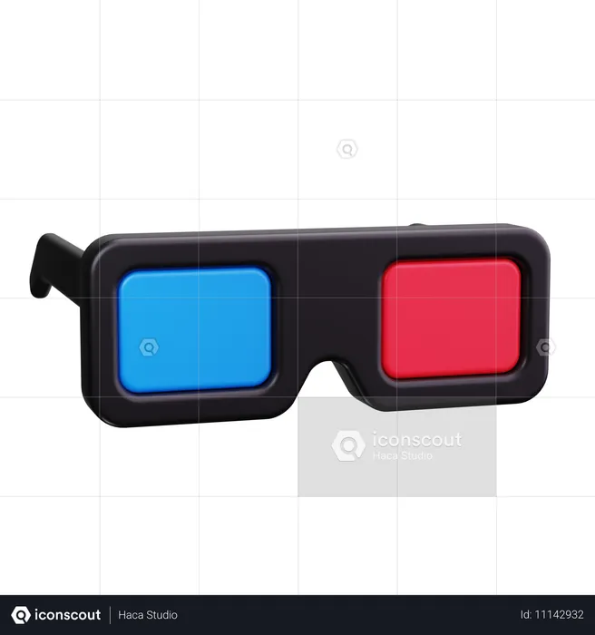 Lunettes 3D  3D Icon