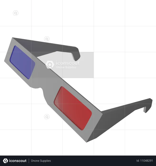 Lunettes anaglyphes  3D Icon