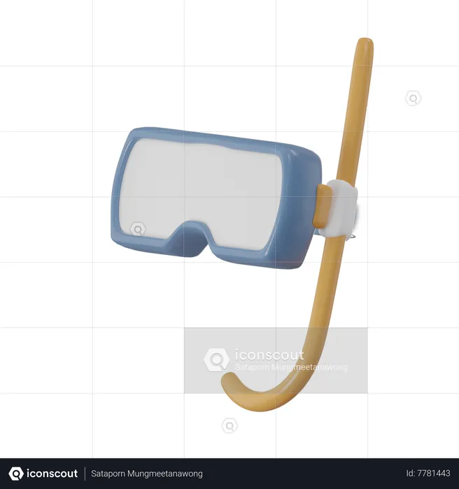 Lunettes de plongée sous-marine  3D Icon