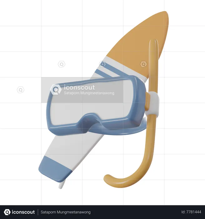 Lunettes de plongée sous-marine  3D Icon