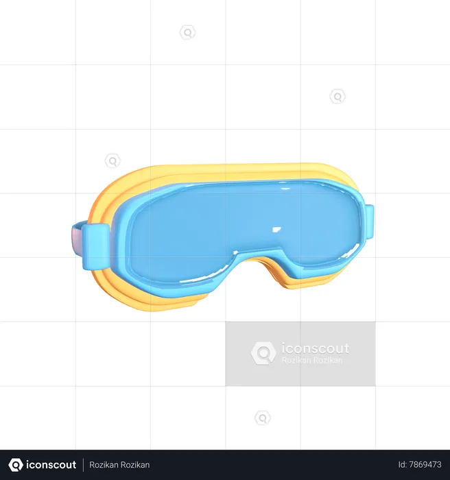 Lunettes de ski  3D Icon