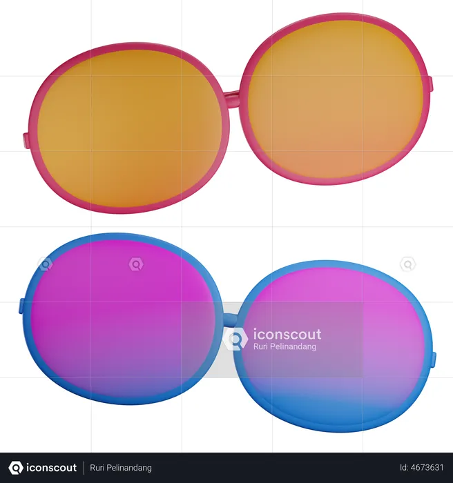 Des lunettes de soleil  3D Illustration