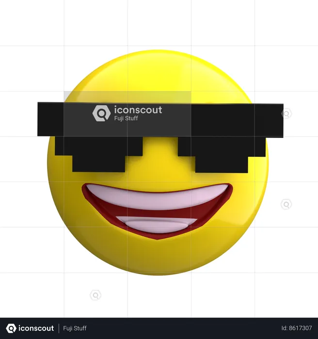 Lunettes de soleil emoji Emoji 3D Icon