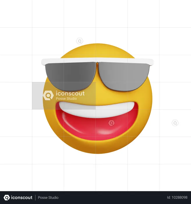 Lunettes de soleil emoji Emoji 3D Icon