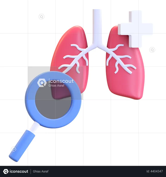Lung Checkup  3D Illustration