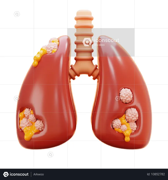 Lung Sick  3D Icon