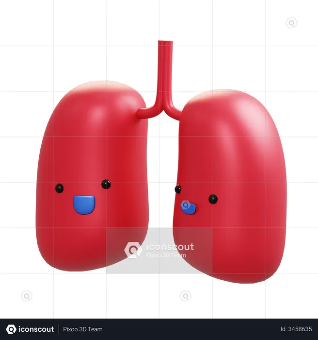 Lunge  3D Illustration