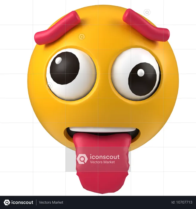 Lustiges Emoji  3D Icon