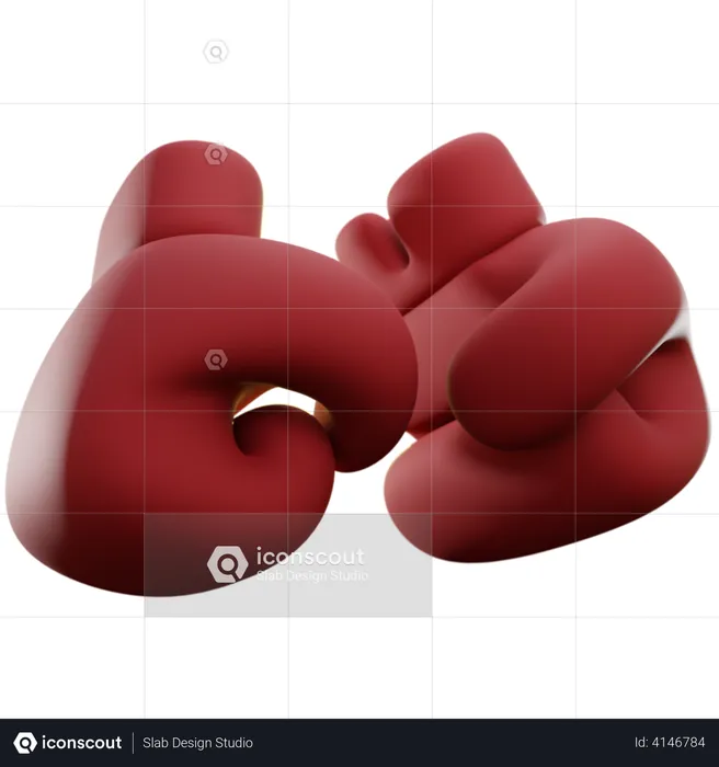 Luvas de boxe  3D Illustration