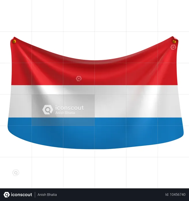 ルクセンブルク Flag 3D Icon