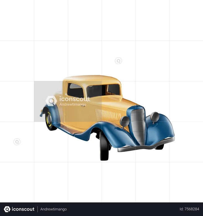 Luxurious Car  3D Icon