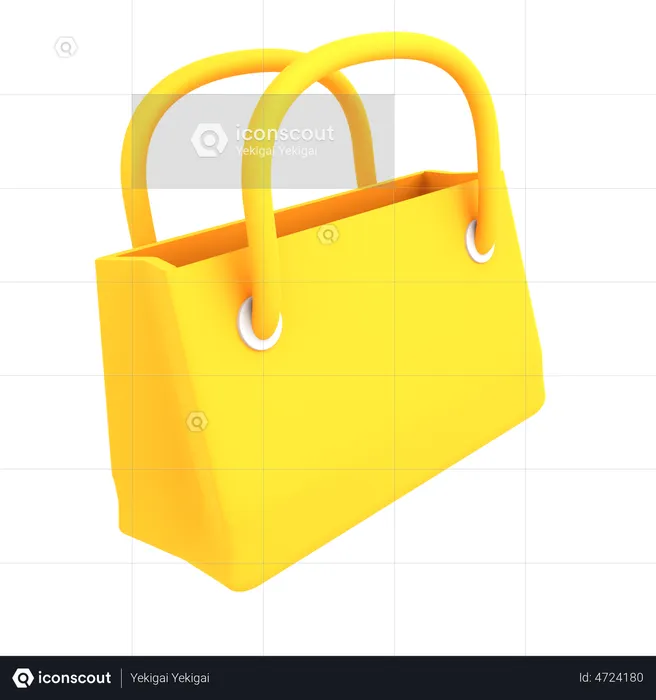 Luxury Shopping Bag  3D Illustration