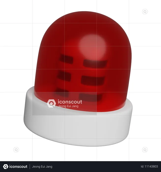 Luz de aviso  3D Icon