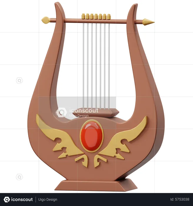 Lyre  3D Icon