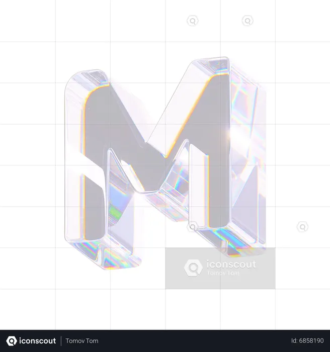M  3D Icon