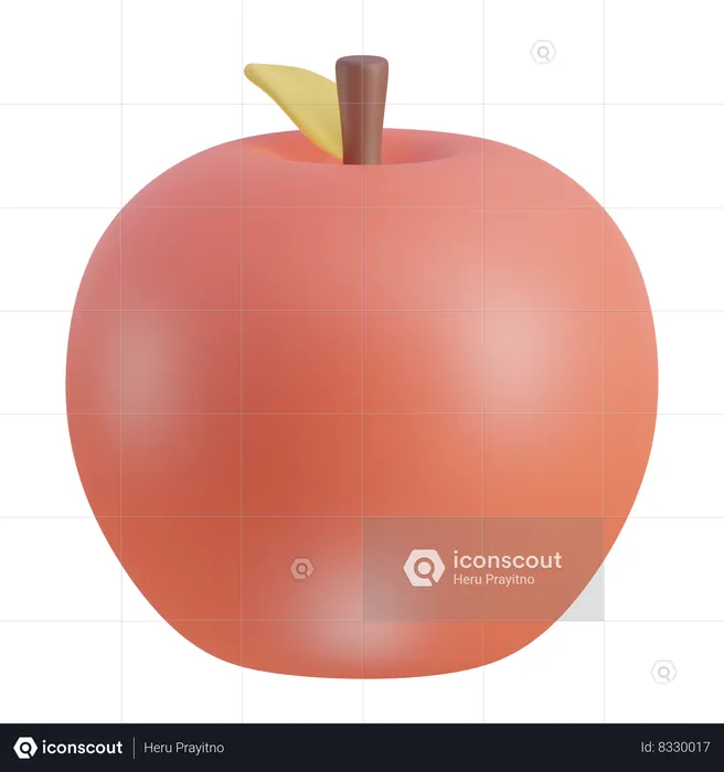 Fruta Maçã  3D Icon