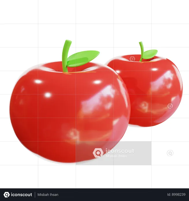 Fruta Maçã  3D Icon