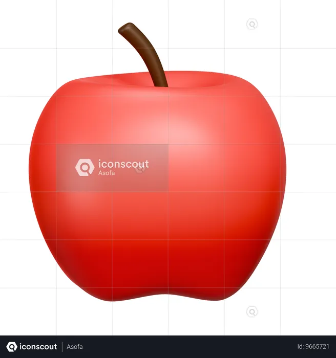 Fruta Maçã  3D Icon