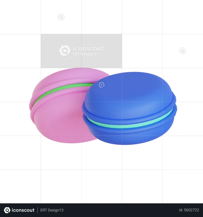 Macaron  3D Icon