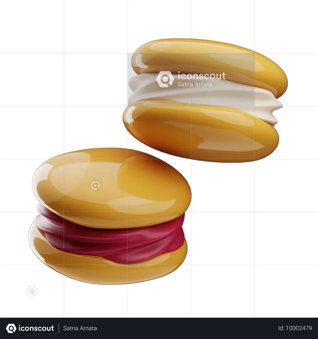 Macaroon  3D Icon