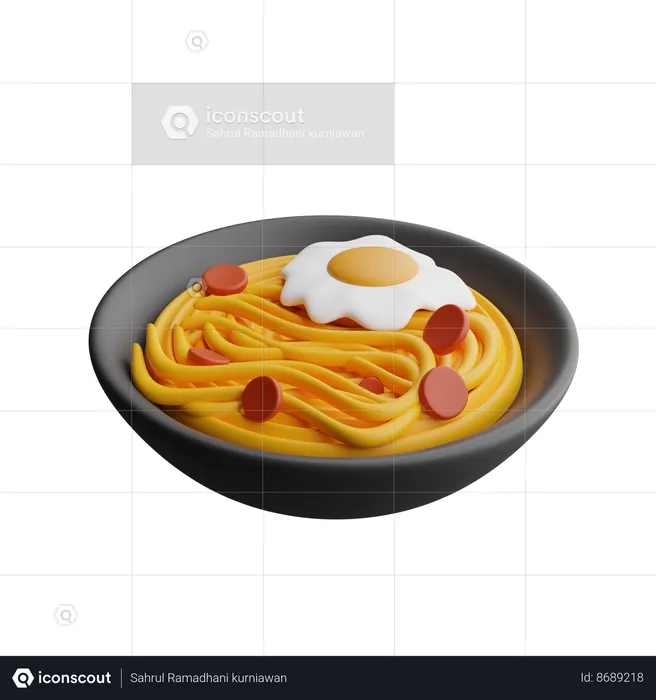 Macarrão  3D Icon