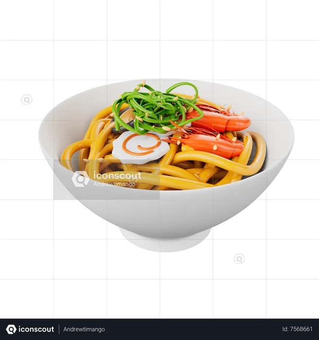 Macarrão ise udon  3D Icon