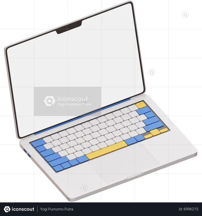 Macbook  3D Icon